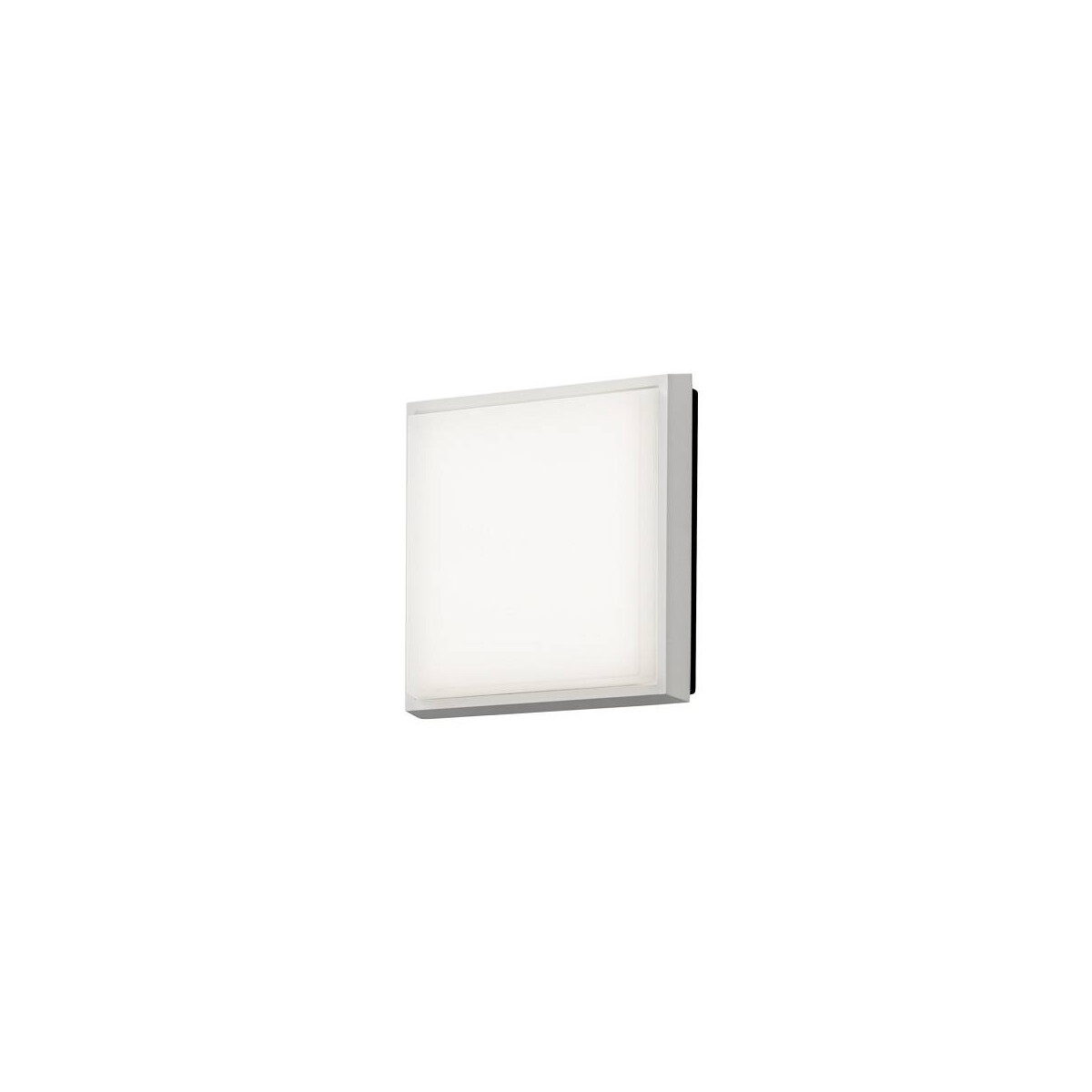 7318307975253 - Konstsmide Cesena Outdoor Modern Square Flush Square Wandleuchte Weiß 10W LED IP54