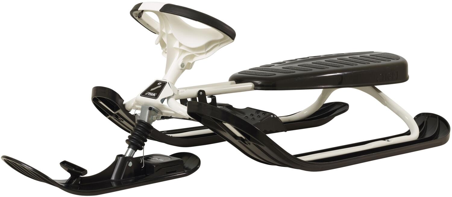 7318682511107 - Snowracer Curve GT Steering Sledge (White Black)