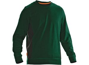 7319440679541 - Jobman Workwear - jobman Sweatshirt 5402 Grün Schwarz Größe 3XL - Grün