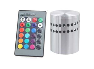 7319480161945 - 3W RGB-Spiral-LED-Wandleuchte Bunte Loch-Leuchtleuchte mit Controller für KTV-Bar-Restaurant-Dekor - Ejlife