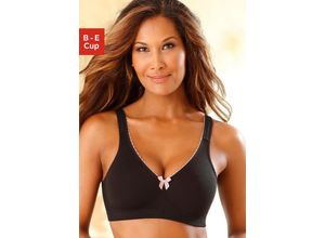 7319720486043 - Große Größen Entlastungs-BH aus trageangenehmer Baumwollqualität schwarz Gr80D