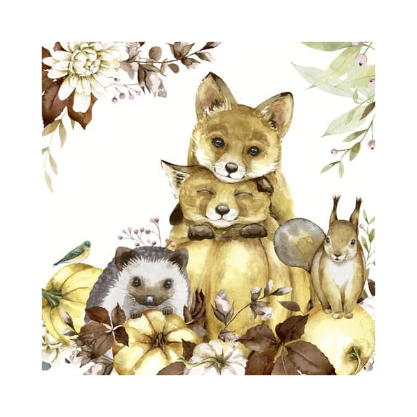 7321012074586 - Motivserviette 33x33cm Herbst 7321012074586 PAPER+DESIGN