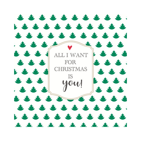 7321012108380 - Weihnachtlicher Zelltuchserviette 33x33cm 7321012108380 Paper+Design