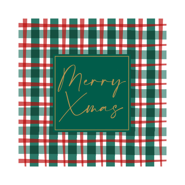 7321012108663 - Weihnachtlicher Zelltuchserviette 33x33cm Karo 7321012108663 Paper+Design 7321012108663 - Weihnachtlicher Zelltuchserviette 33x33cm Karo 7321012108663 Paper+Design