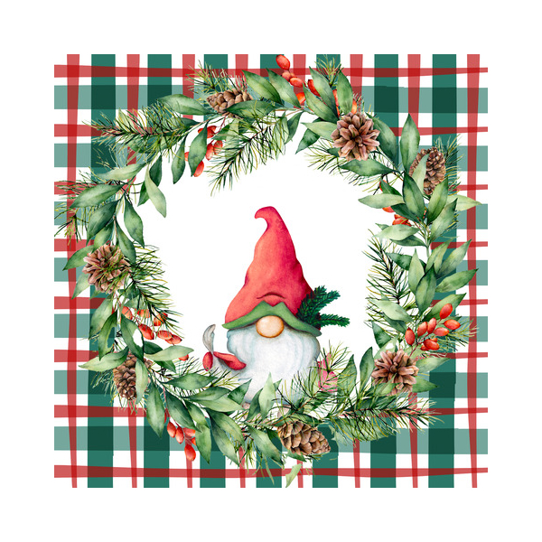 7321012108670 - Weihnachtlicher Zelltuchserviette 25x25cm Kind 7321012108670 Paper+Design 20 Stück