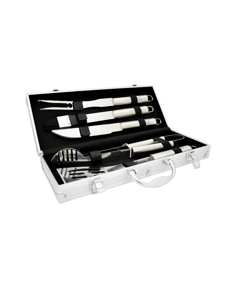 7321420289756 - AEG Barbecue Grillset 5-teilig aus Edelstahl im Koffer EBBQTOOLS Grill-Set GRILLBESTECK 5-TLG 902977648 ersetzt d