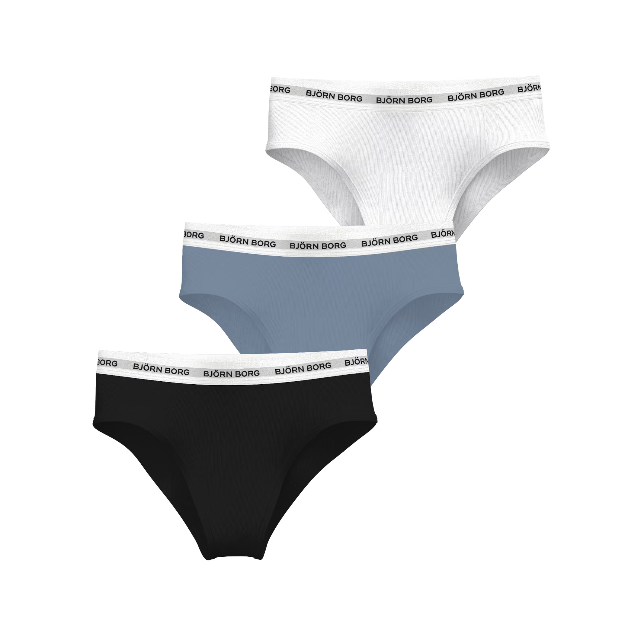 7321465643889 - Höschen mit hoher Taille Damen Logo Brief (x3)