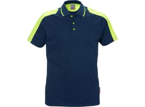 7322302613591 - Fristads Kansas 111262-540 Poloshirt Kurzarm 7448 RTP Dunkelblau GrS