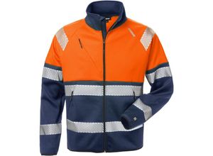 7322302837393 - Fristads 129509-271-XS High Vis Sweatjacke Kl 1 4517 SSL - Reißverschluss bis