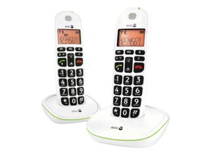 7322460055493 - REFURBISHED – PhoneEasy 100w Duo DECT Schnurlostelefon mit zusätzlichem Mobilteil (Ladeschale Freisprechen) White*