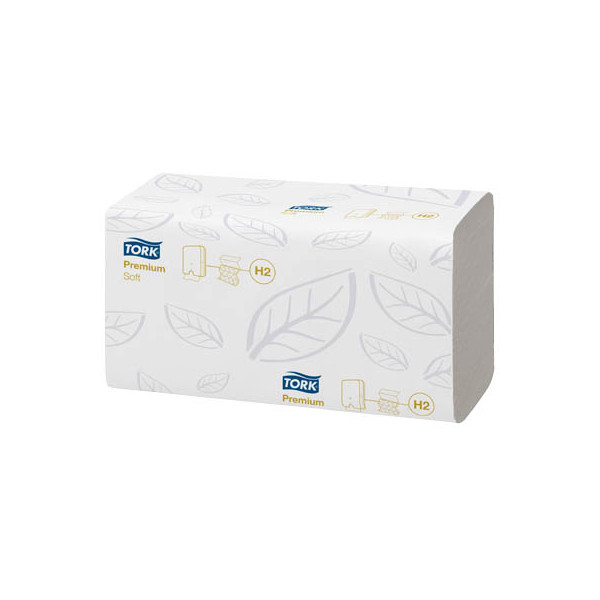 7322540159967 - Tork® Handtuch Interfold Premium 100288 2-lagig gefaltet Prägung QuickDry™ Ecolabel 21 Pack á 110 Stück (2310 Tücher) FSC hochweiß