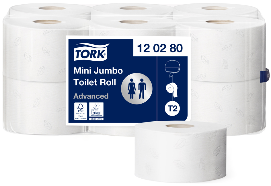 7322540471892 - TORK Minirollen-Toilettenpapier Jumbo 2-lagig weiß 170 m