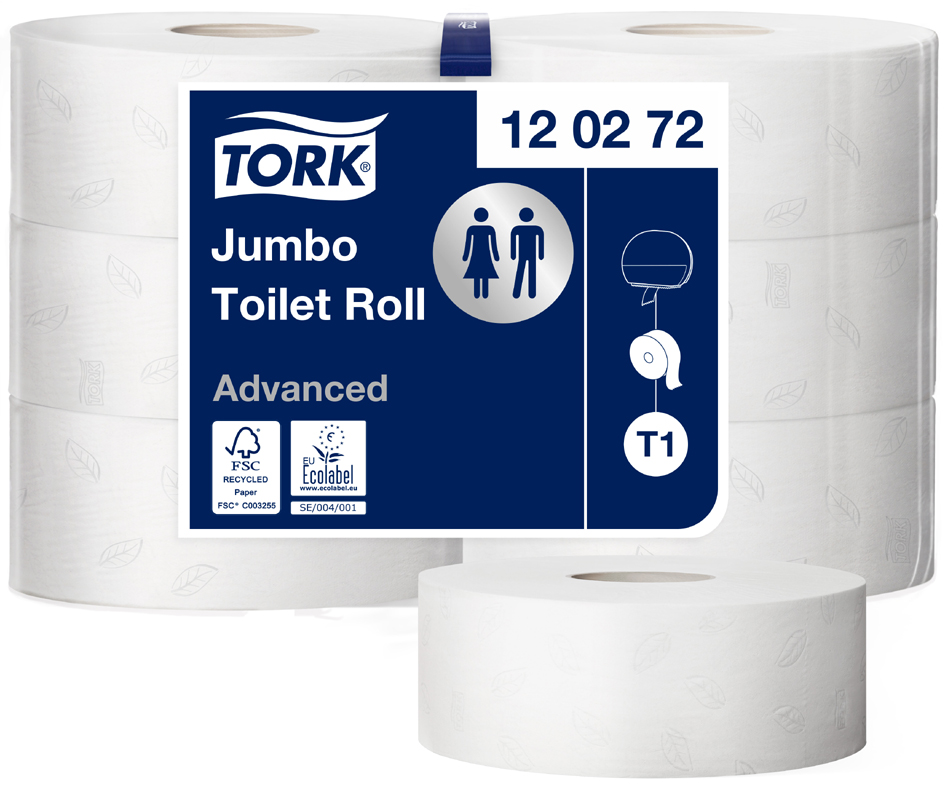 7322540472110 - TORK Großrollen-Toilettenpapier Jumbo 2-lagig weiß 360 m