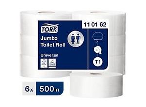 7322540472165 - Universal Toilettenpapier Jumbo T1 1-lagig 110162 6 Rollen à 2500 Blatt