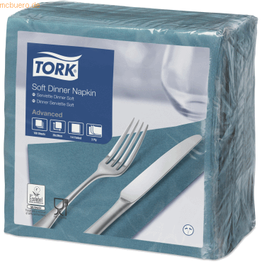 7322540772432 - Dinnerservietten Advanced 39x39cm 1 4 Falz 3-lagig blaugrün VE=10 7322540772432 - Dinnerservietten Advanced 39x39cm 1 4 Falz 3-lagig blaugrün VE=10