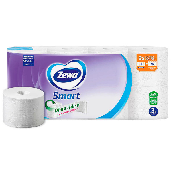 7322541147109 - Toilettenpapier Smart 488866 3-lagig weiß 300 Blatt Rolle 7322541147109 8 Rolle 7322541147109 - Toilettenpapier Smart 488866 3-lagig weiß 300 Blatt Rolle 7322541147109 8 Rolle