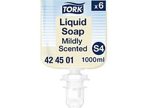 7322541283524 - Tork Flüssigseife S4 System mild Sanfte Handseife für normale und trockene Haut 1 Karton = 6 Flaschen à 1 Liter