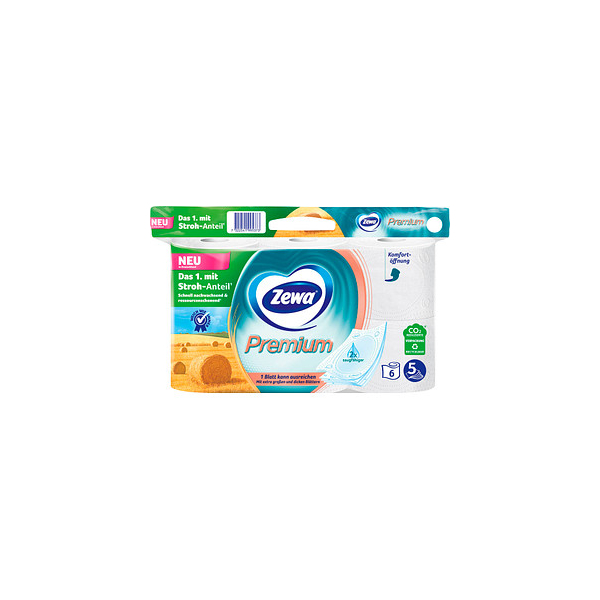 7322541995373 - Toilettenpapier Premium 5701624001 5-lagig weiß 110 Blatt Rolle 7322541995373 6 Rolle