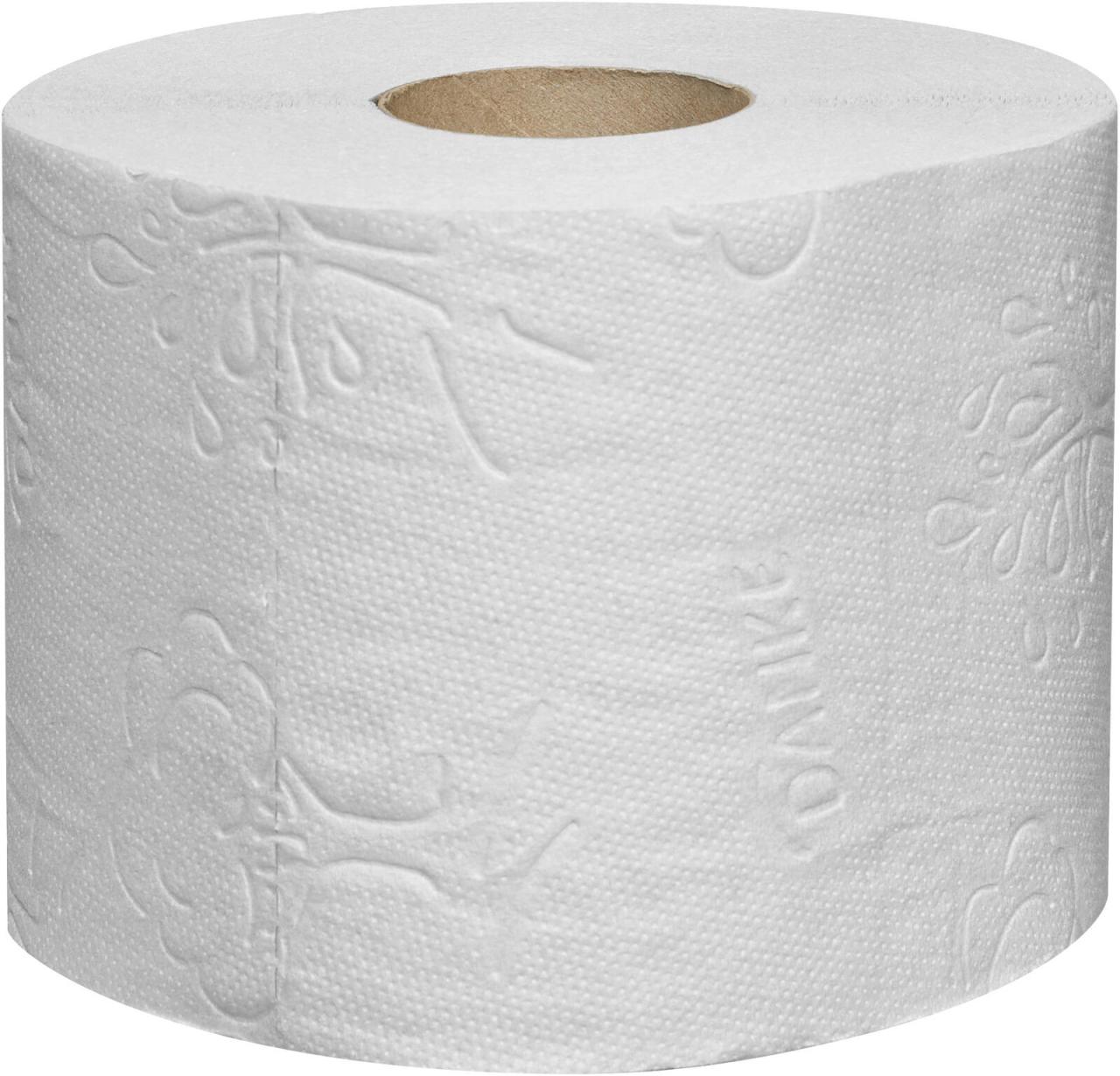 7322542035917 - Danke Toilettenpapier naturweiß 3-lagig Klopapier aus 100 % recyceltem Altpapier ohne Bleichmittel 1 Packung = 8 Rollen à 150 Blatt