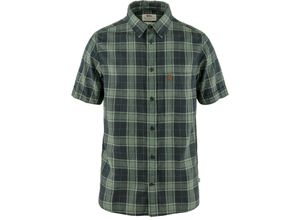 7323450864446 - FJÄLLRÄVEN ÖVIK TRAVEL Funktionshemd Herren in dark navy-patina green