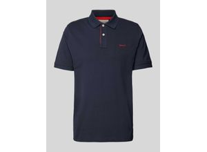 7325707176845 - Regular Fit Poloshirt mit Label-Stitching