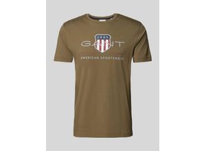 7325707315381 - T-Shirt mit Label-Print Modell ARCHIVE SHIELD