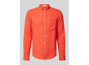 7325707498626 - Regular Fit Freizeithemd aus Leinen mit Brusttasche