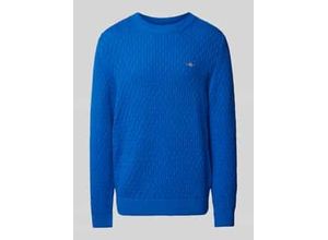 7325708008190 - Strickpullover mit Label-Stitching