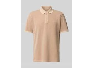 7325708181831 - Regular Fit Poloshirt von Label-Stitching Modell SUNFADED