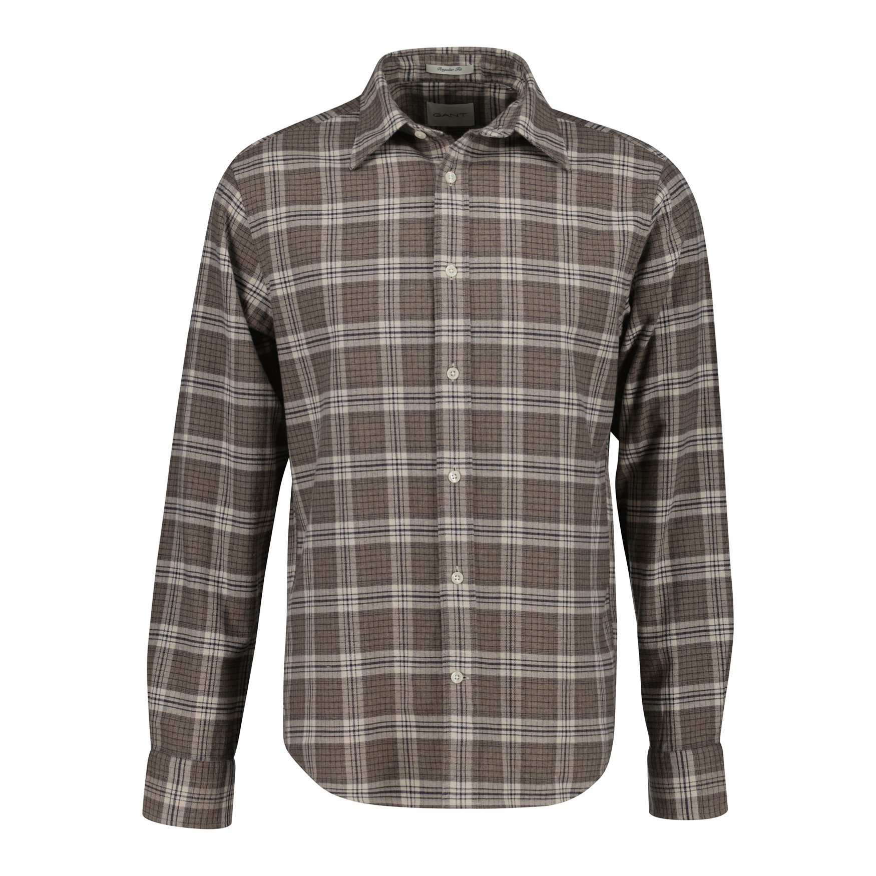 7325708346438 - Hemd Reg Flannel Melange Check