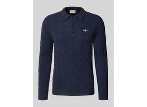 7325708375650 - Slim Fit Longsleeve aus reiner Wolle Modell Cable