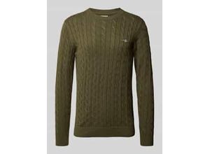 7325708543035 - Strickpullover mit gerippten Abschlüssen