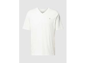 7325868590160 - T-Shirt mit V-Ausschnitt in unifarbenem Design 7325868590160 - T-Shirt mit V-Ausschnitt in unifarbenem Design