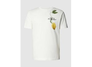 7325868685002 - T-Shirt mit Rundhalsausschnitt und Label-Print