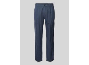 7325868783623 - Tapered Fit Leinenhose mit Bundfalten Modell Osby