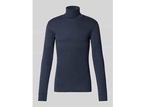 7325868994869 - Shaped Fit Langarmshirt aus reiner Baumwolle mit Rollkragen