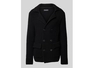 7325869002822 - Regular Fit Strickjacke aus hochwertigem Schurwoll-Baumwoll-Mix