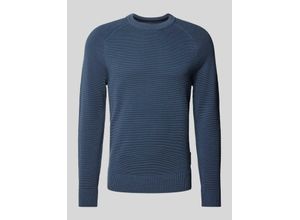 7325869021007 - Regular Fit Strickpullover mit Ripp-Optik