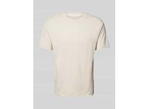 7325869121639 - Regular Fit T-Shirt aus reiner Baumwolle mit Label-Print