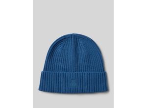 7325869165817 - Leichter Beanie aus reinem Kaschmir mit Ripp-Struktur