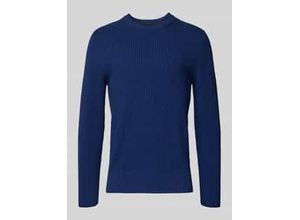 7325869319951 - Regular Fit Strickpullover aus reiner Baumwolle mit markanter Rippstruktur