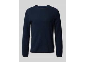 7325869320162 - Regular Fit Pullover aus strukturiertem Baumwoll-Mix