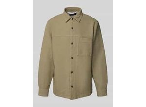 7325869327574 - Loose Fit Overshirt aus reiner Baumwolle