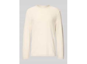 7325869336965 - Regular Fit Strickpullover aus Baumwoll-Viskose-Leinen-Mix