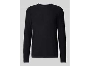 7325869337047 - Regular Fit Strickpullover aus Baumwoll-Viskose-Leinen-Mix