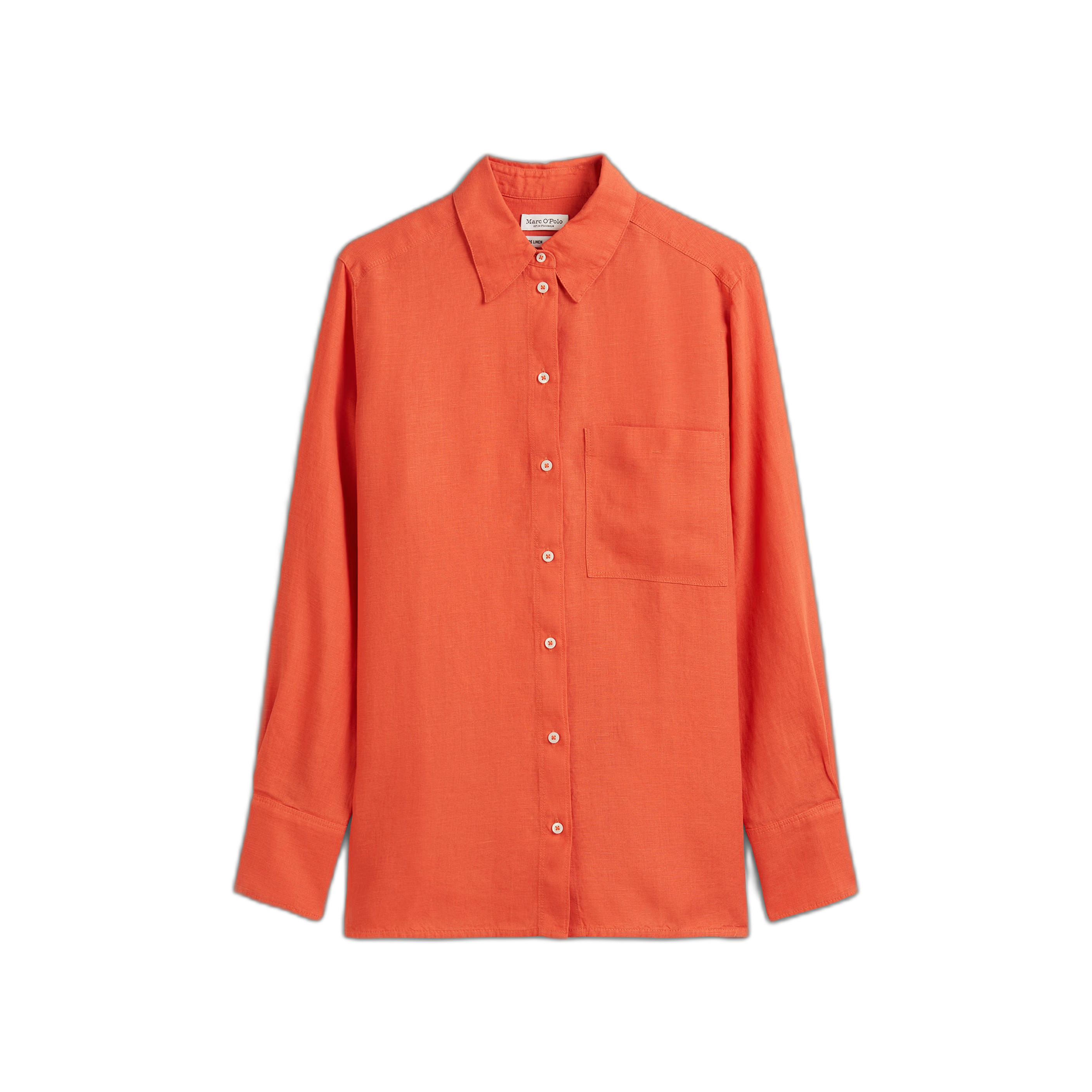 7325869433312 - Damen Bluse mit langen Ärmeln und Wasserfallkragen Marc OPolo 7325869433312 - Damen Bluse mit langen Ärmeln und Wasserfallkragen Marc OPolo