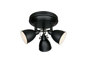 7330024549593 - Fjlbacka - 3 Light Ceiling Cluster Spotlight Lampe Schwarz E14 - Markslojd