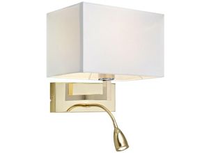 7330024558205 - Markslojd Lighting - Markslojd savoy - 2 Licht Innenwandleuchte Messing mit Leselampe E27