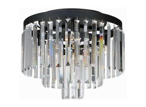 7330024564176 - Markslojd Lighting - Markslojd ventimiglia - 4 Light Flush Crystal Deckenleuchte Schwarz E14