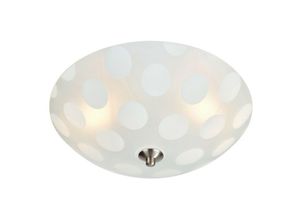 7330024577961 - Markslojd - dots - 2 Light Patterned Flush Deckenleuchte Stahl E14